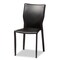 Baxton Studio Heidi Black Faux Leather Upholstered 4-Piece Dining Chair Set 171-10792 - alternate 5